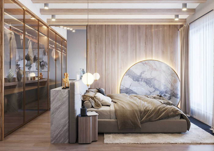 Современное шале в Охта-Парке - 180 м2