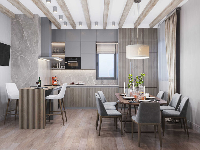 Современное шале в Охта-Парке - 180 м2