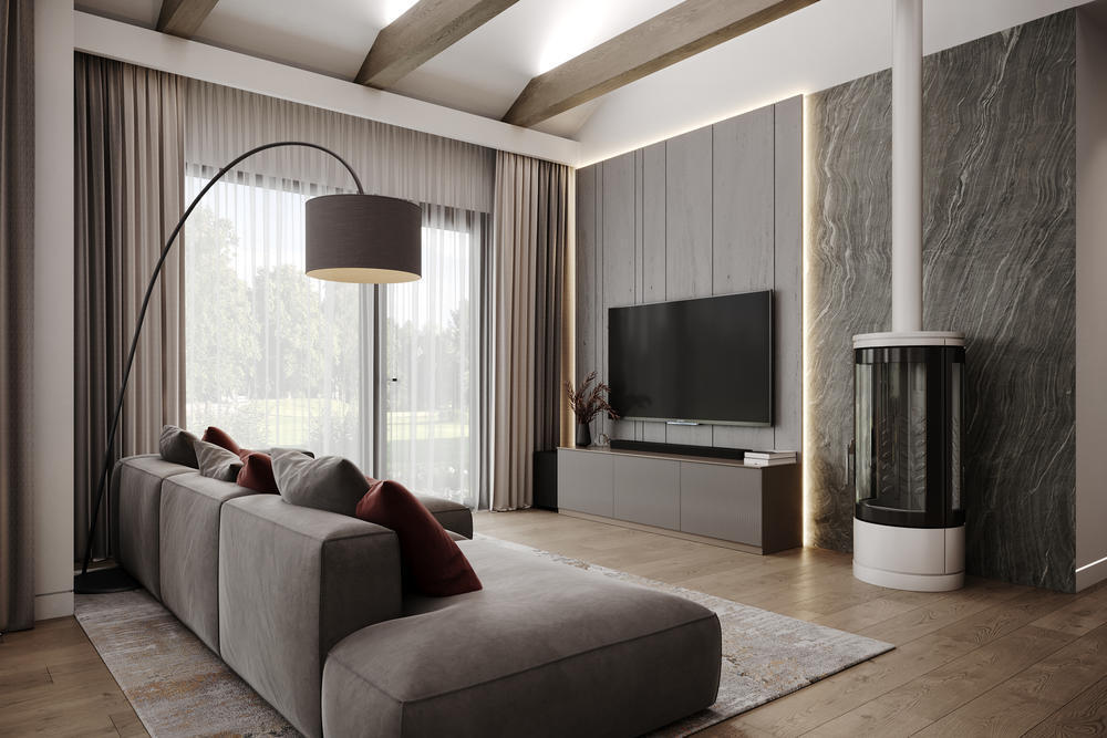 Дизайн интерьера дома из клееного бруса