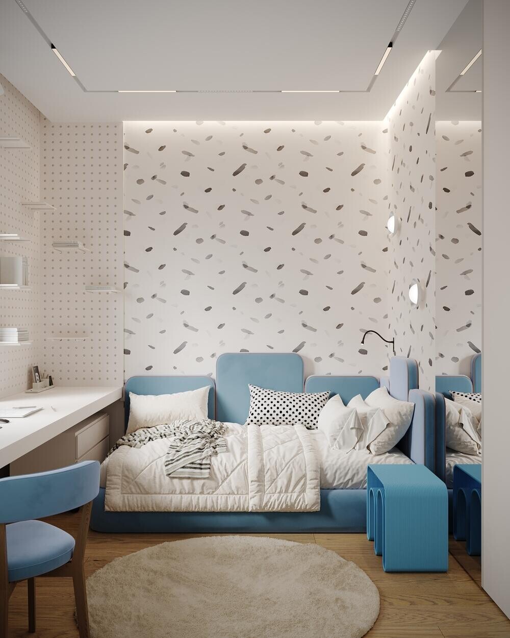 Дизайн интерьера квартиры в ЖК Клубный дом «Barkli Virgin House» в Москве в современном стиле — 102 м²