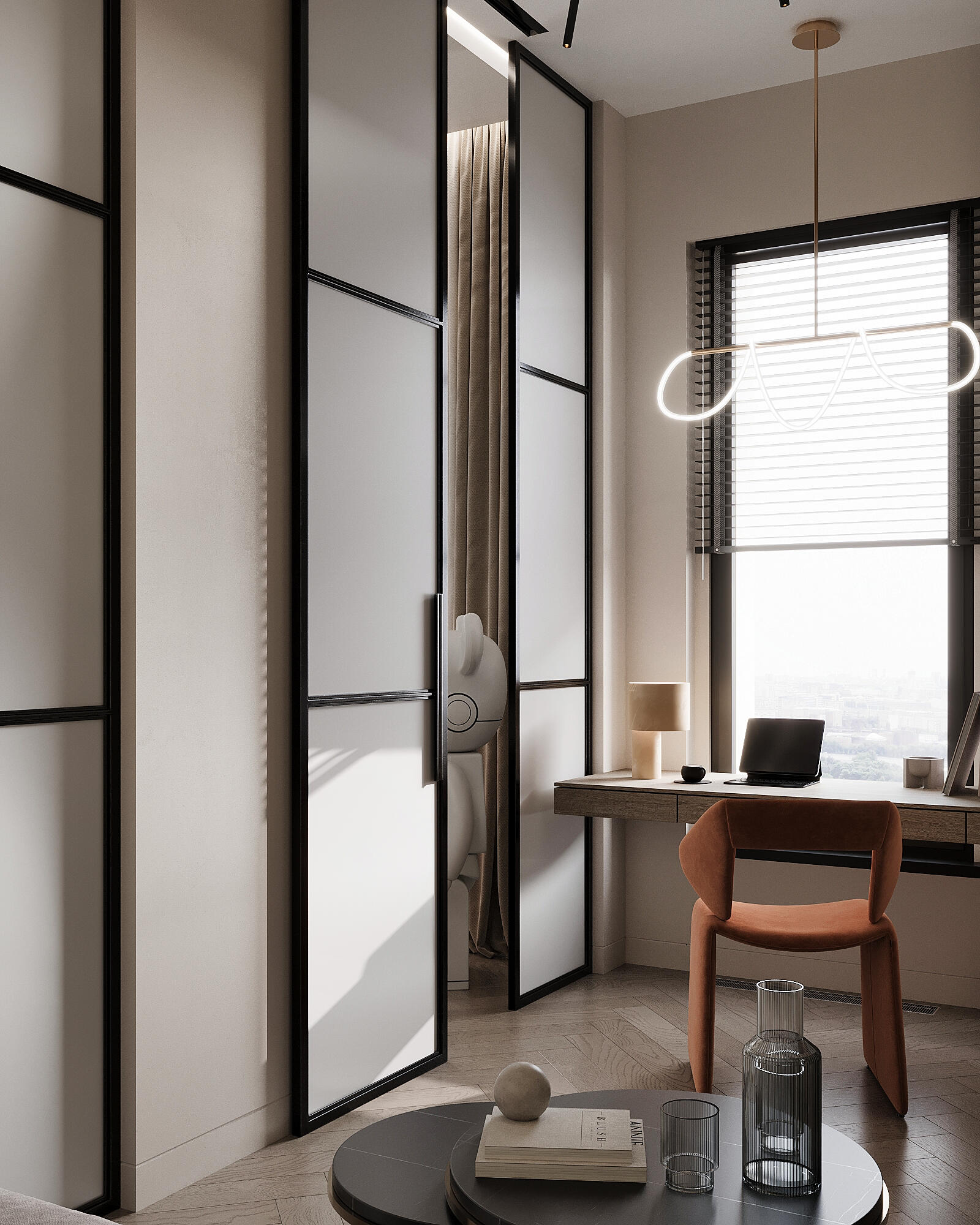 Дизайн-проект квартиры в ЖК «ONYX Deluxe (ОНИКС Делюкс)» в Москве: выразительный интерьер с элементами неоклассики