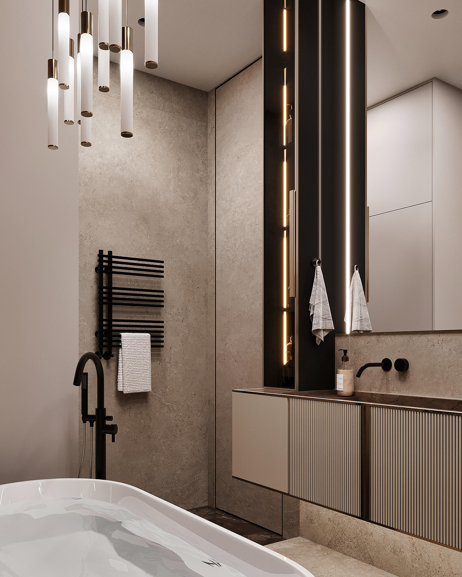 Дизайн-проект квартиры в ЖК «ONYX Deluxe (ОНИКС Делюкс)» в Москве: выразительный интерьер с элементами неоклассики