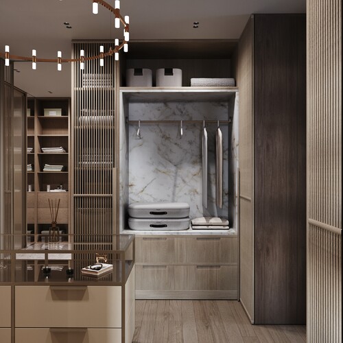 Мастер-спальня с гардеробной