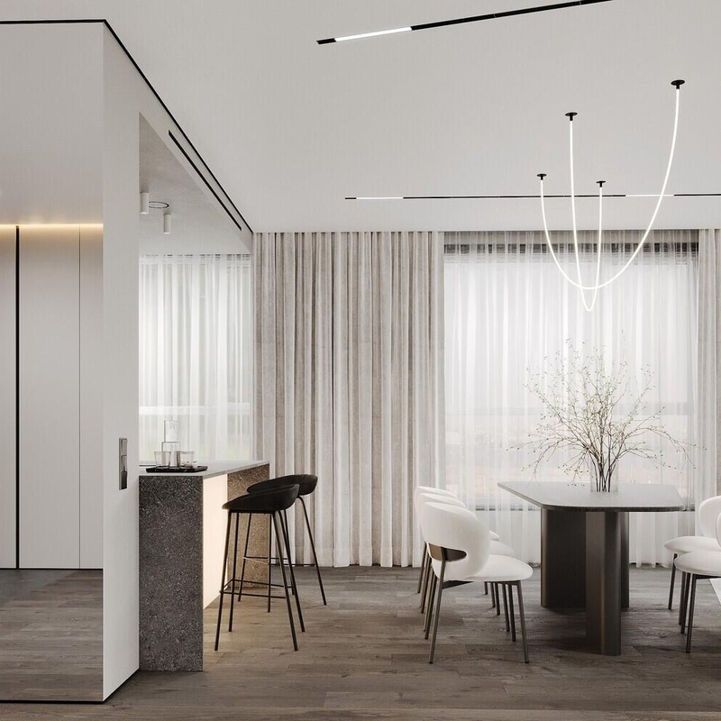 Кухня-гостиная в ЖК «A.Residence»