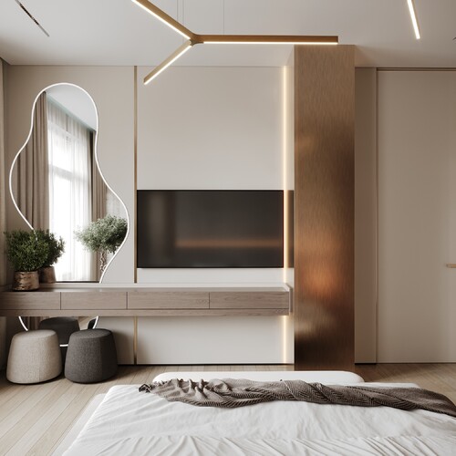 Мастер-спальня с гардеробной