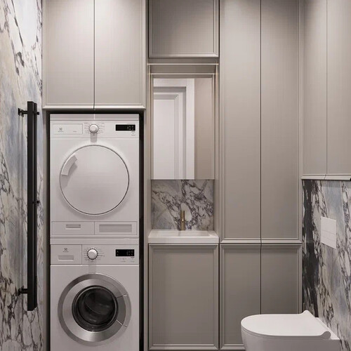 Санузел с постирочной