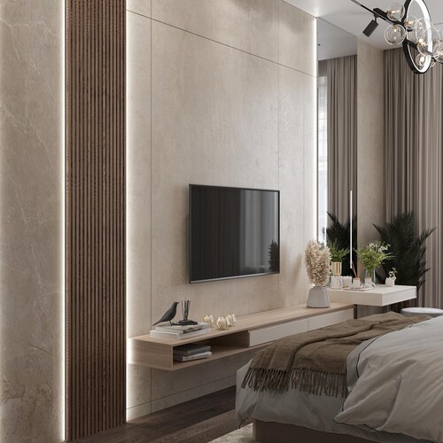 Спальня с гардеробной