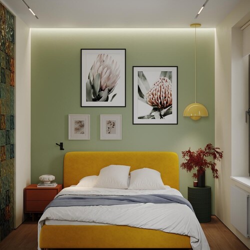 Спальня с кабинетом