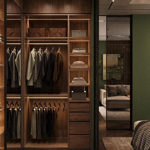 Спальня с гардеробной