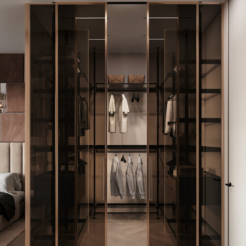 Спальня с гардеробной