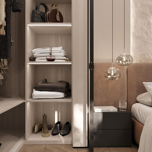 Спальня с гардеробной