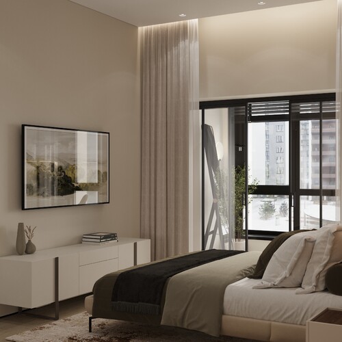 Спальня с лоджией