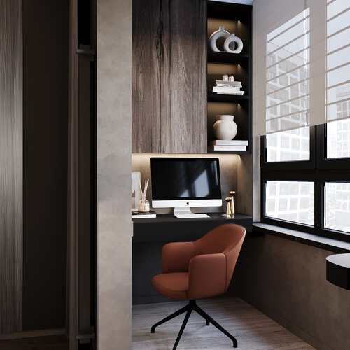 Спальня с кабинетом