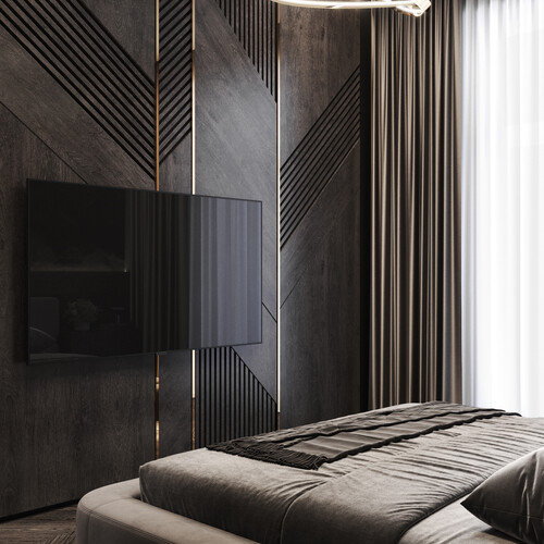 Спальня с гардеробной