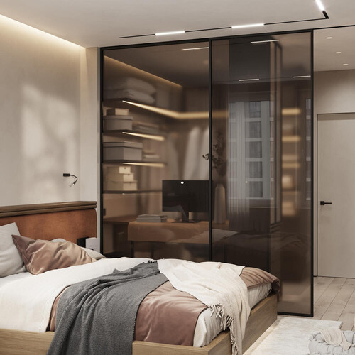 Спальня с гардеробной