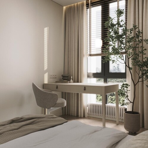 Спальня с кабинетом