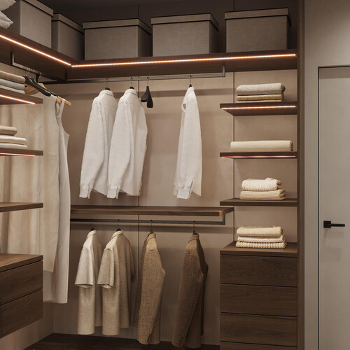 Спальня с гардеробной