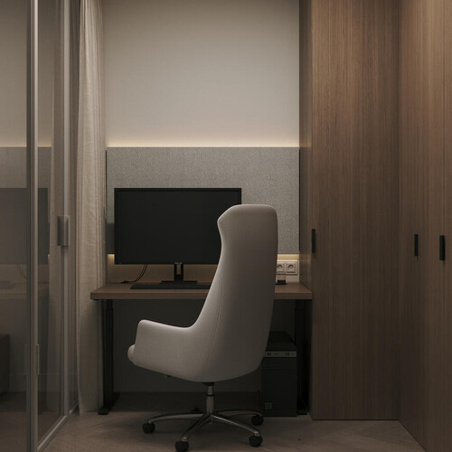 Спальня с кабинетом