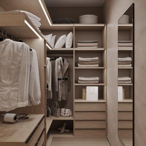 Спальня с гардеробной