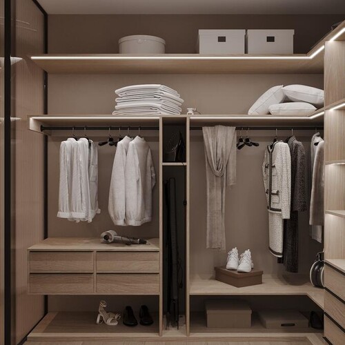 Спальня с гардеробной