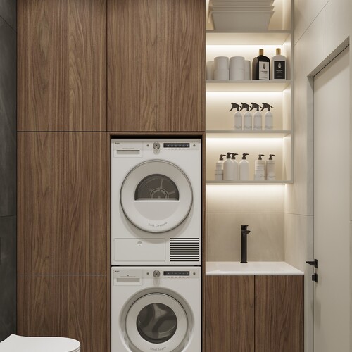 Санузел с постирочной