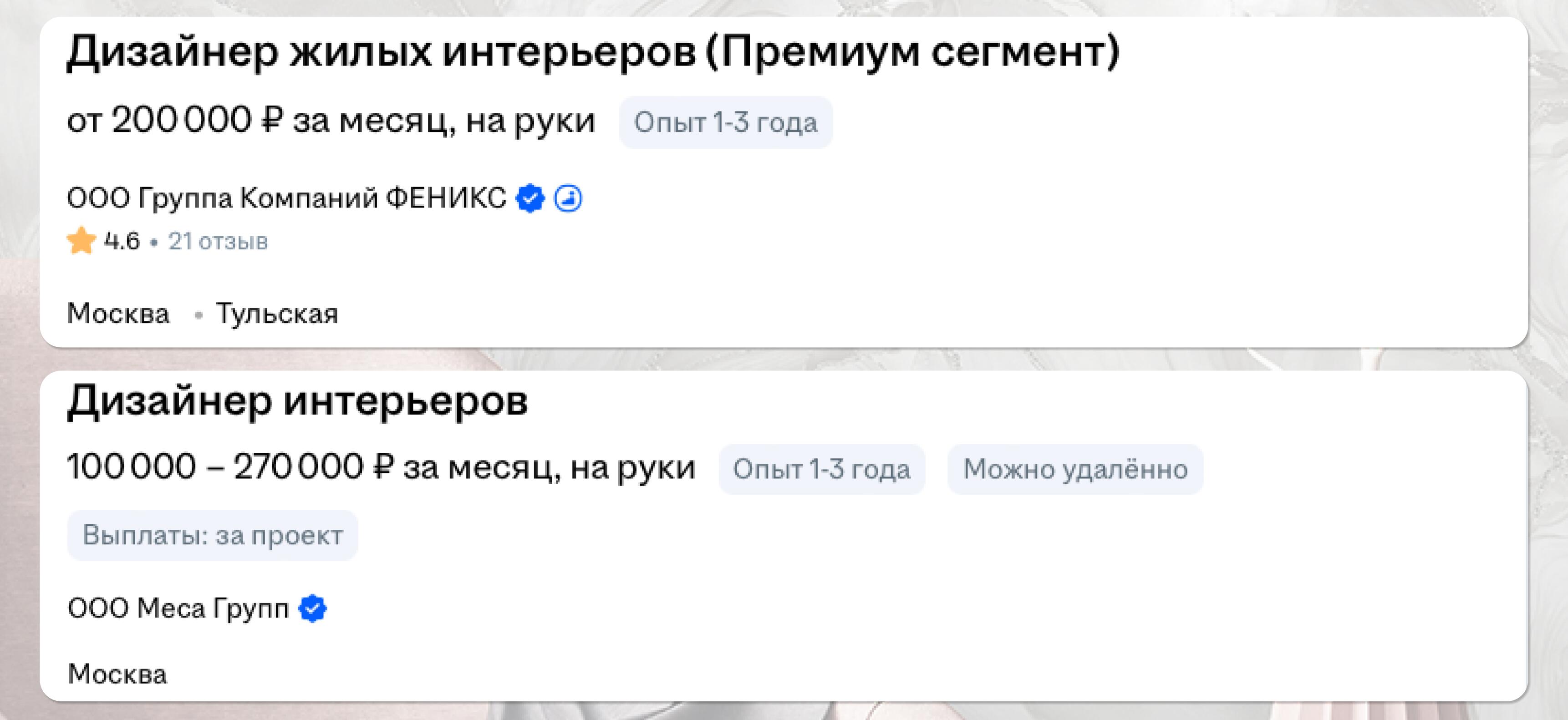 Сколько зарабатывает дизайнер интерьера в 2026 году: реальные зарплаты в Москве, СПб и регионах