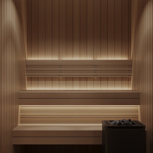 Ванная комната с сауной